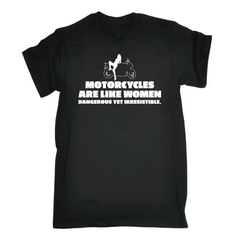 Motorcycles Are Like Womens T Shirt Biker Rider Motor Top Funny Birthday Gift
