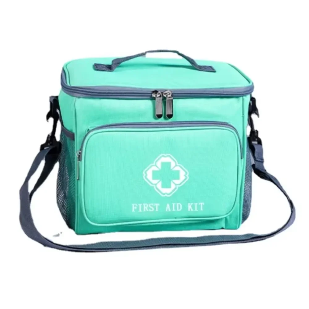 Bolsa de almacenamiento de medicina de gran capacidad, botiquines de primeros auxilios de viaje vacíos, organizador médico portátil, Kit de supervivencia de emergencia para coche