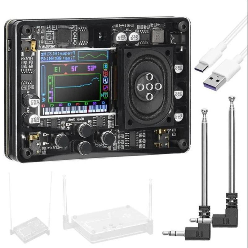 Y45A-DIY Compatible Portable Theremin Electronic Synth Instrument Multiple Sound Modes Built-In Loudspeaker Type-C Power Supply