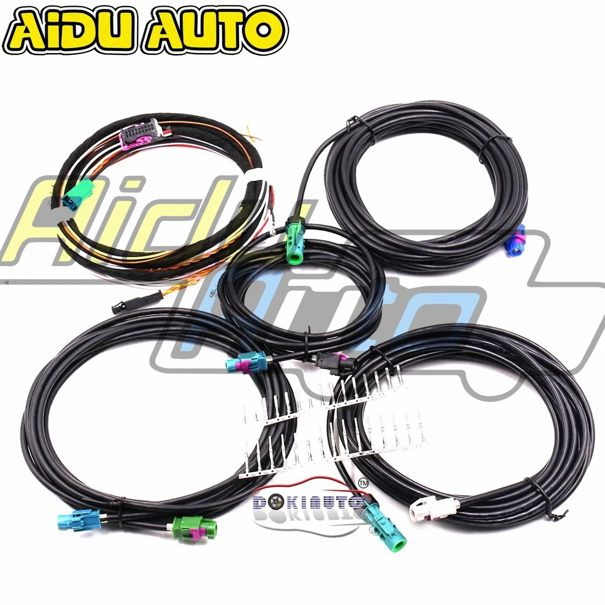 FOR MQB CAR VW Skoda Seat TIGUAN MK2 PASSAT B8 ATRON KODIAQ SKODA 360 Degree Environment Rear Viewer Camera Harness cable wire