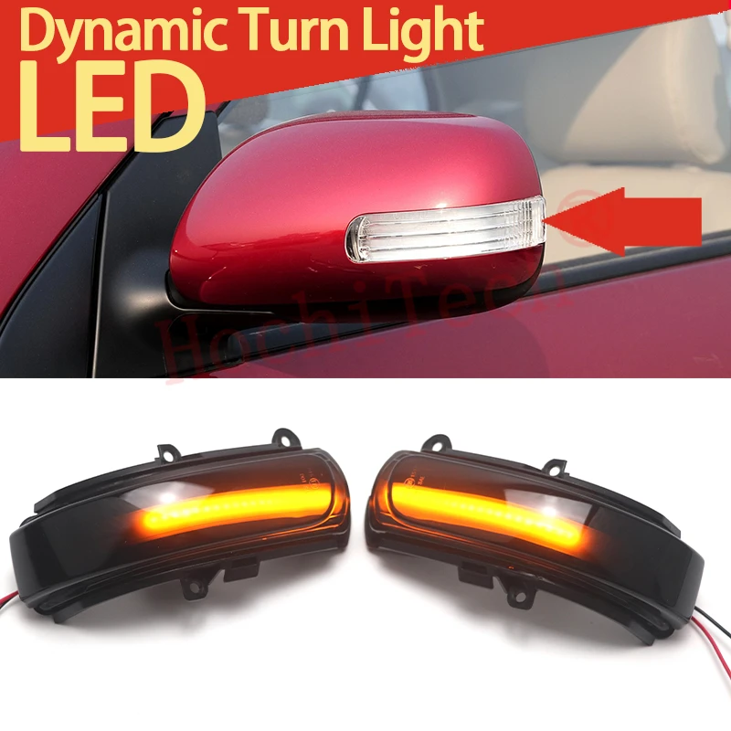 

Smoked LED Dynamic Turn Signal Light Side Mirror Flashing Light for Toyota ZRE15 Corolla Rukus Zelas AGT20 Reiz Mark X