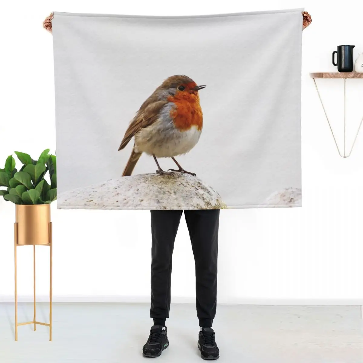 when the red red robin Throw Blanket Sofa Single Decorative Sofas Soft Loose Soft Big Blankets