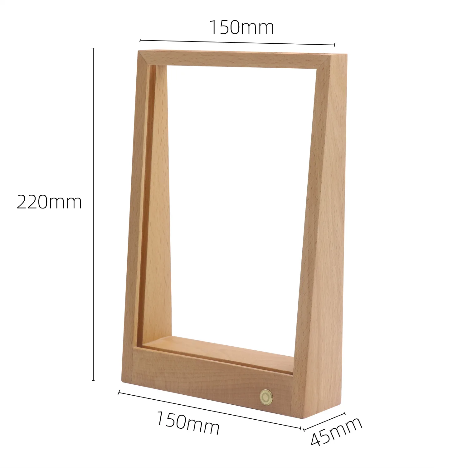 Beech Diy Photo Creative Usb Charging Touch Beech Photo Frame Photo Frame Family Couple Night Light