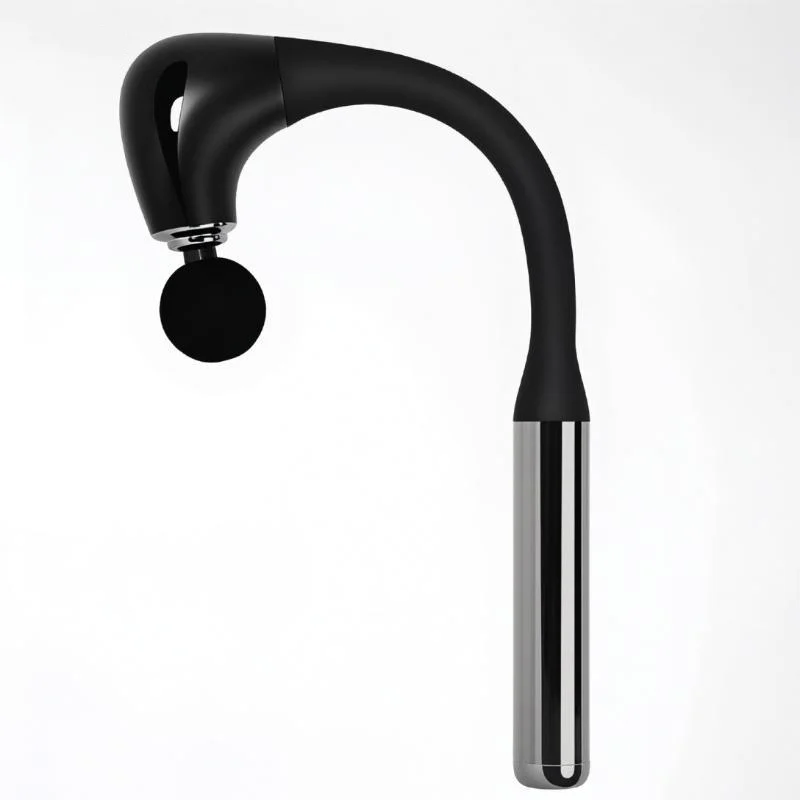 Portable Massage Gun for Home Use Handheld Electric Deep Tissue Percussion Rechargeable Ergonomic Curved Handle