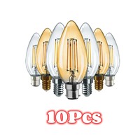 10Pcs/Pack E12 E14 Led Filament Lamp AC220V Edison Bulb Lights Retro Lamp 2200K Lighting for Living Room Led Bulbs Warm White