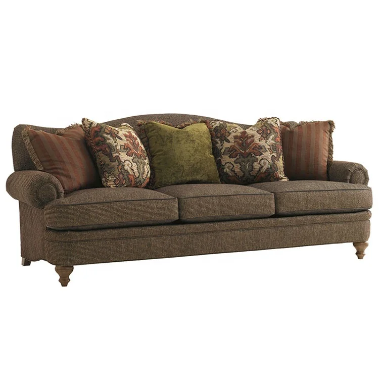 

#American Section Sofa Set Furniture Leather Linen American Sofa