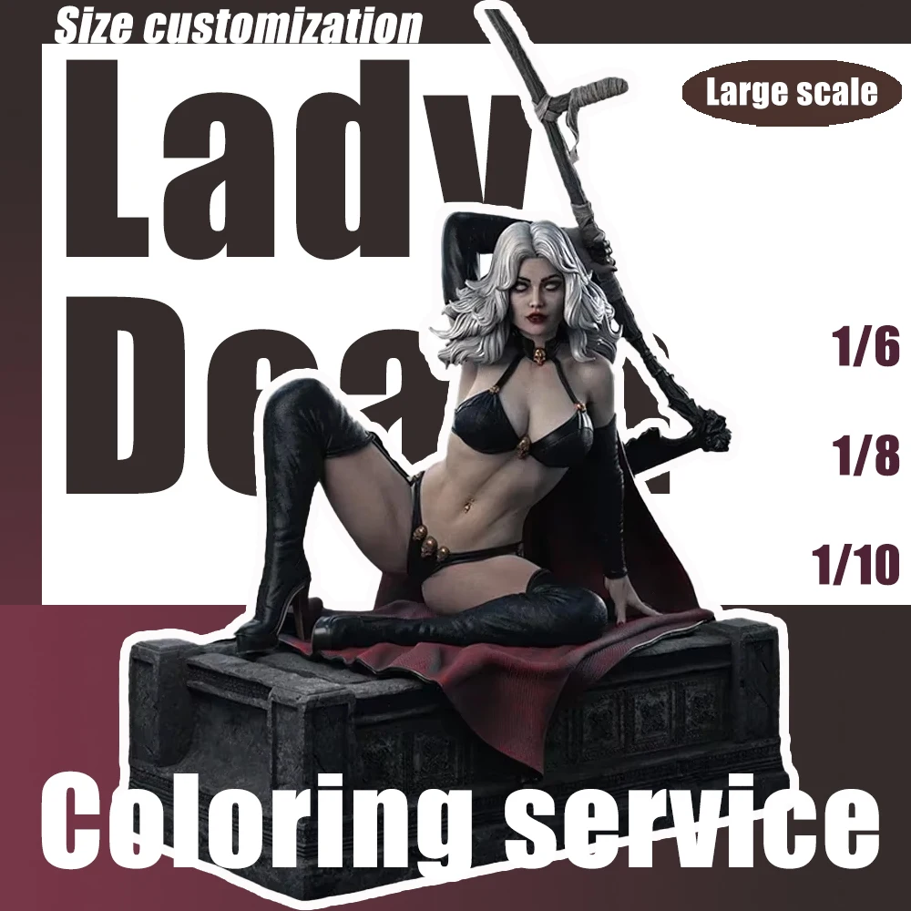 

1:8 Scale Deathly Noblewoman Resin Kit - Unpainted Skeletal Aristocrat Figure (A525