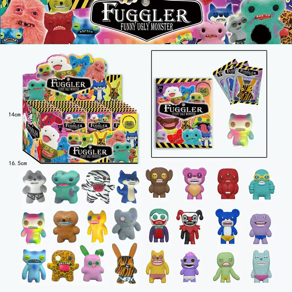 

Оригинальная фигурка Fuggler, игрушки, слепая коробка, забавные уродливые зубные монстры, Fugglers, фигурка, Коллекционная модель, куклы, подарок для детей