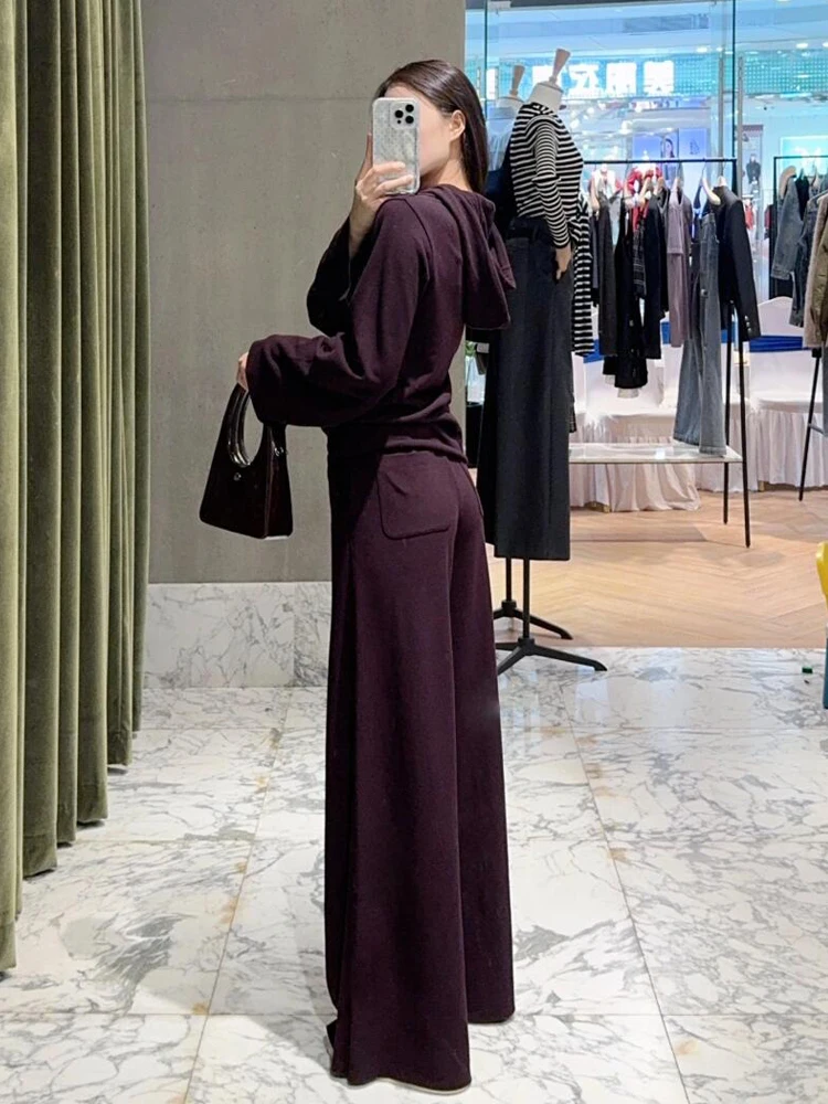 

Double-Sided Fce German Velvet Hooded Bell Sve Precision-Cut Sweatirt Spring 2025 New Arrival Ladies' Premium Faion