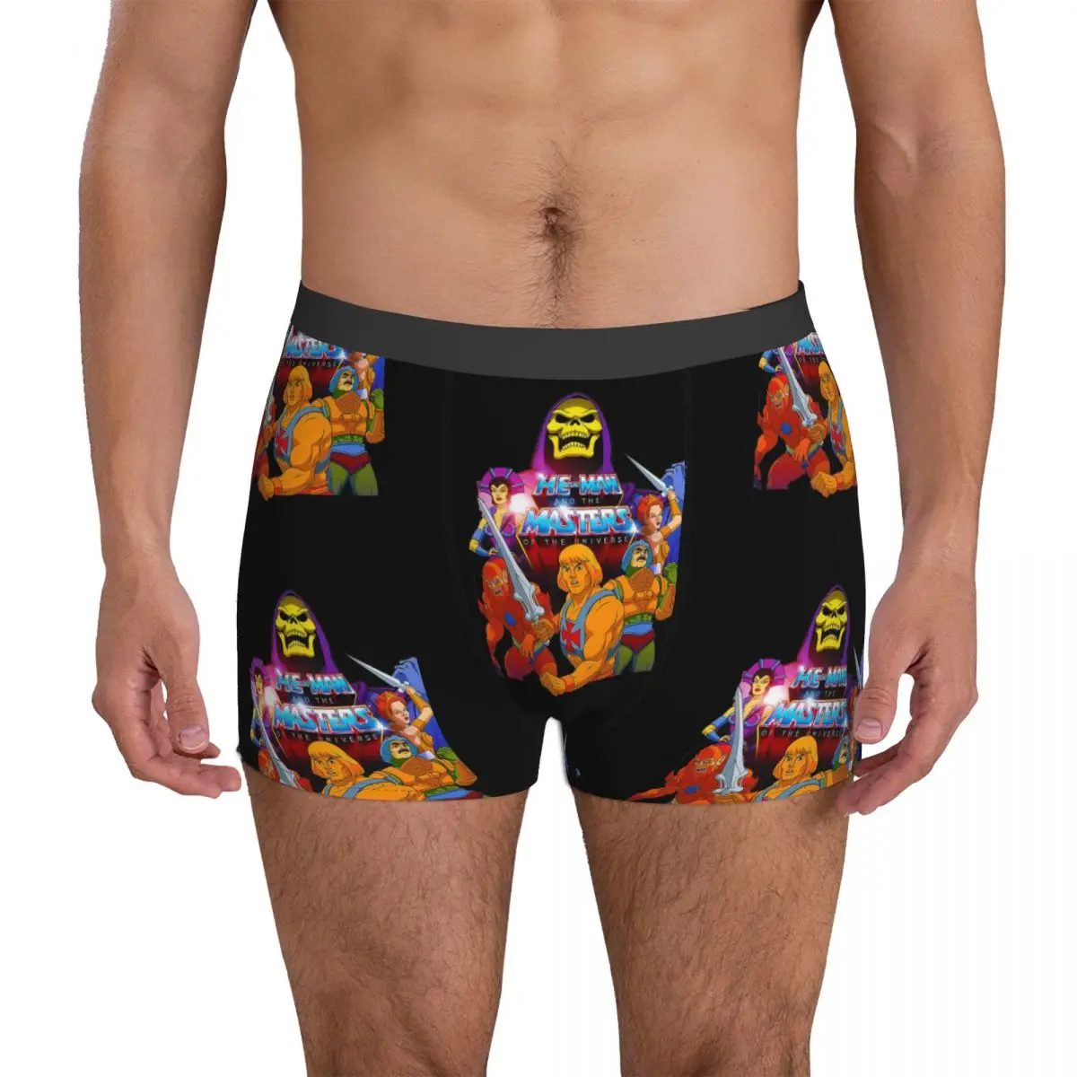 He Man Skull Underwear Masters of The Universe Men Boxer Brief Breathable Boxer Shorts Hot Custom Oversize Panties