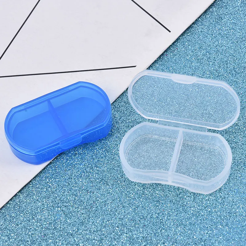 Pill Box Mini Pill Case 2/3 Grids Tablet Pill Organizer Case Dispenser Travel Tablet Holder Container Medicine Drug Storage Box