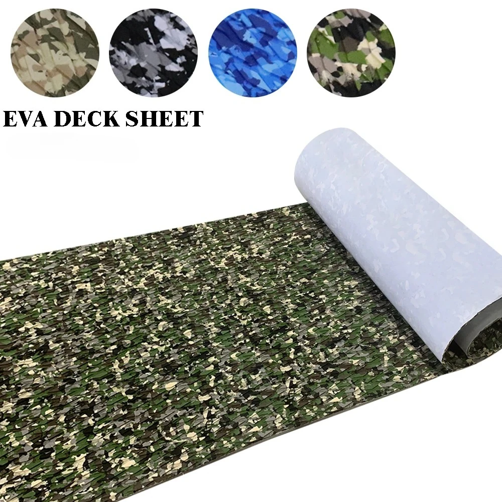 

2400*450mm Camouflage Diamond Surfboard Traction Pad Self-adhesive EVA Foam Non-Slip Grip Mat for Surfing Tail Pad Surf Board