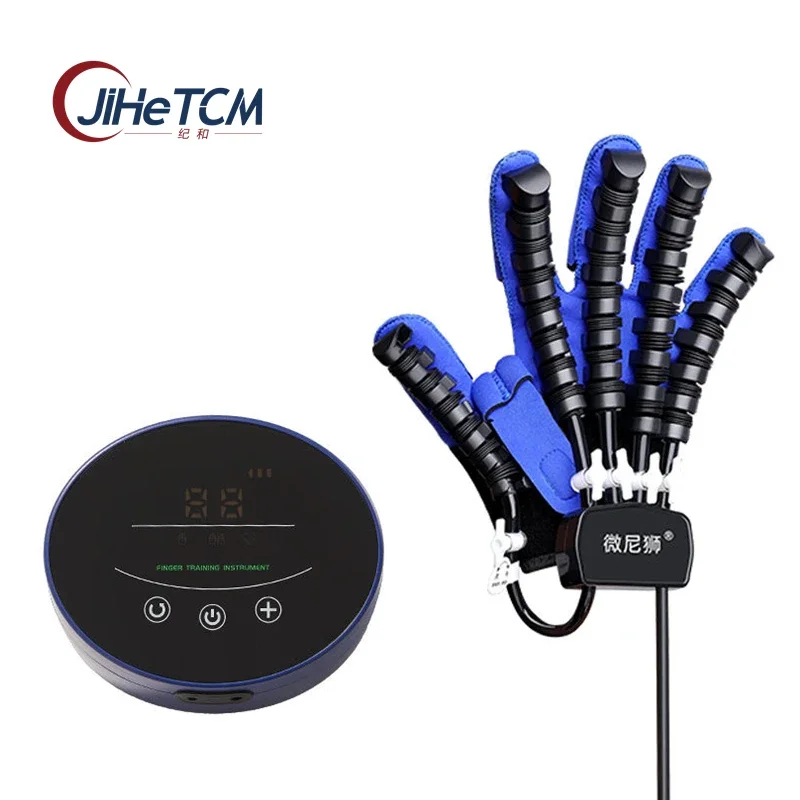 

English System Pneumatic Stroke Hemiplegia Muscle Injury Hand Finger Rehabilitation Training Robot Gloves Massager