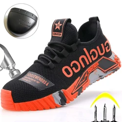 Safety Shoes Men for Work Safety Boots Steel Toe Protective Shoes Puncture Proof Work Boots Construction Working Shoes for Men