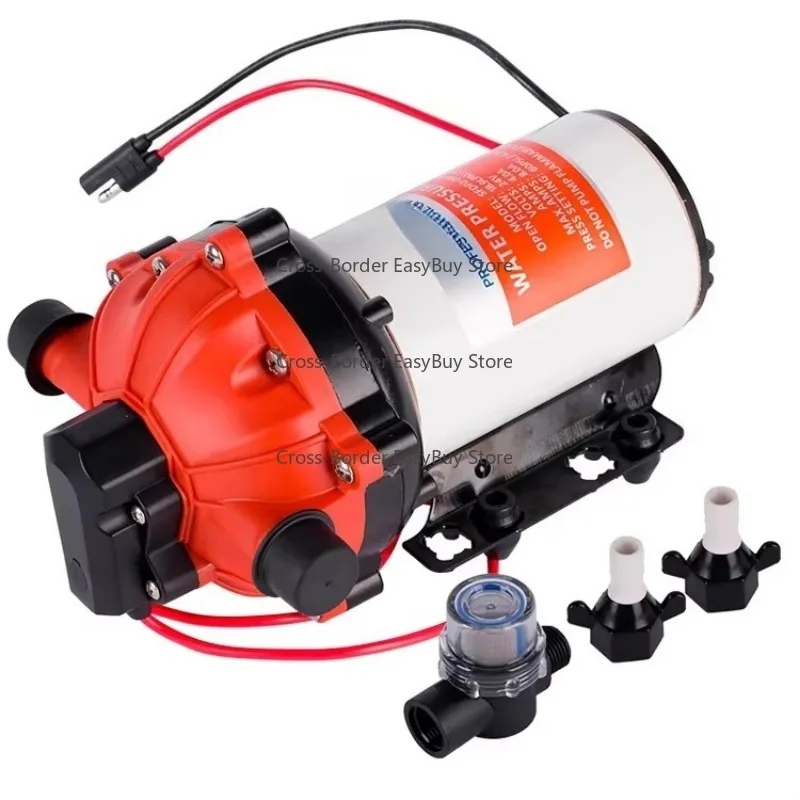 12V/24V High-Pressure Fresh Water Diaphragm Pump (55 Series) – Ideal for Marine Boats, Yachts, RVs, Caravans