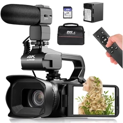 4K HD Video Cameras for Photography 64MP WiFi Livestream Webcam Camcorder 18X Digital Zoom Vlog Recording Camera for YouTube