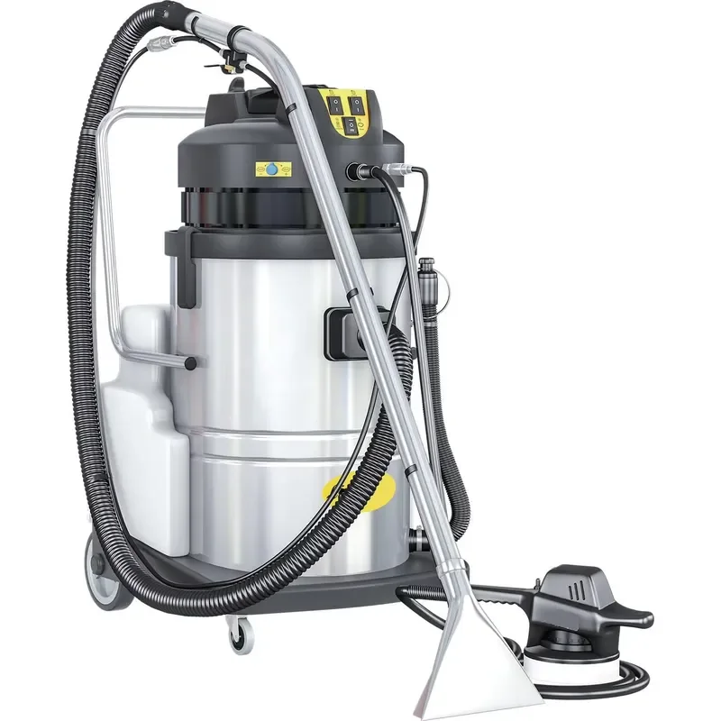 2026 New Industrial Electric Manual 60L Foam Carpet Vacuum Cleaner for Hotels
