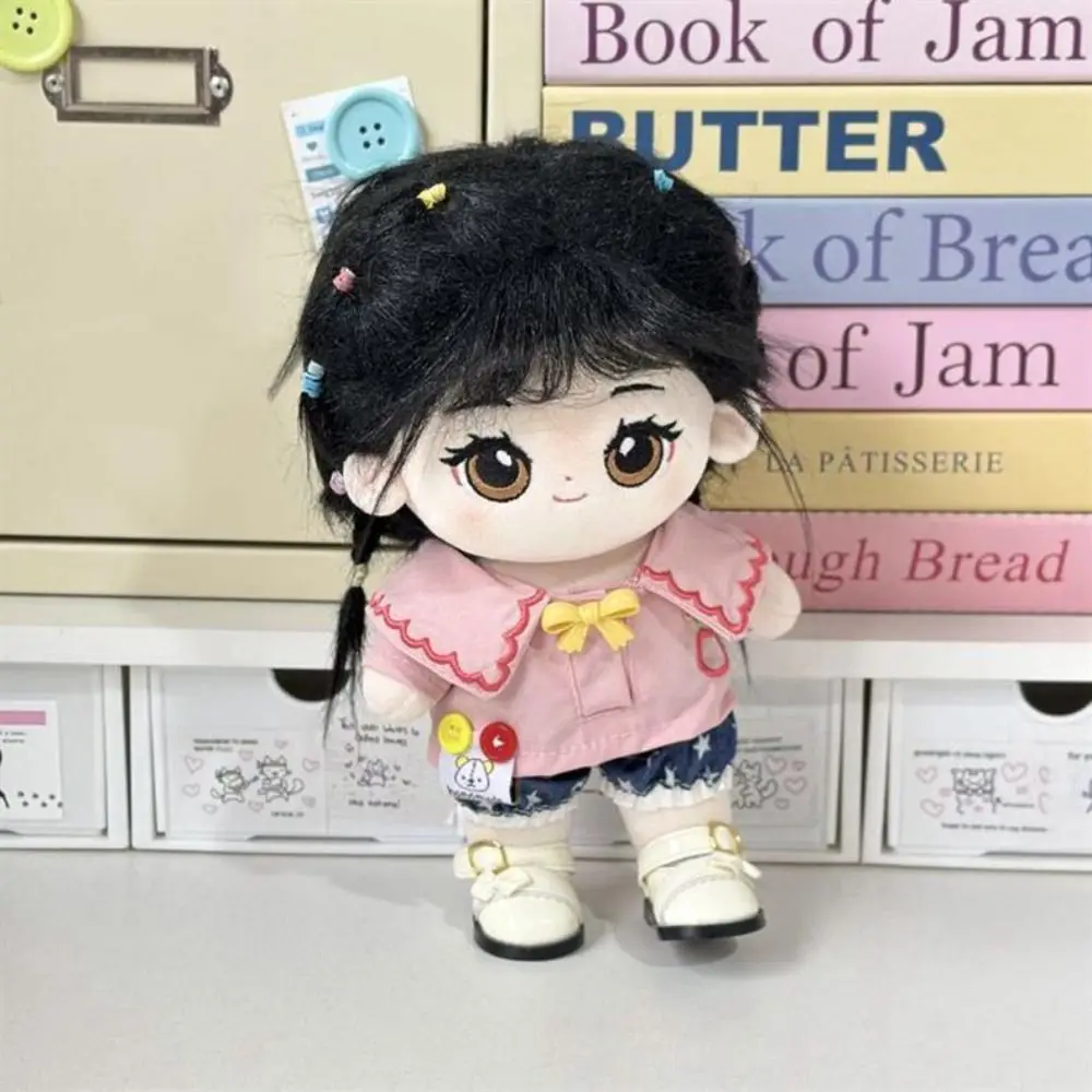 

Lovely Design 20cm Cotton Doll Clothes Soft Texture Retro Style Idol Dolls Cartoon Pattern Skirt Cute Washable