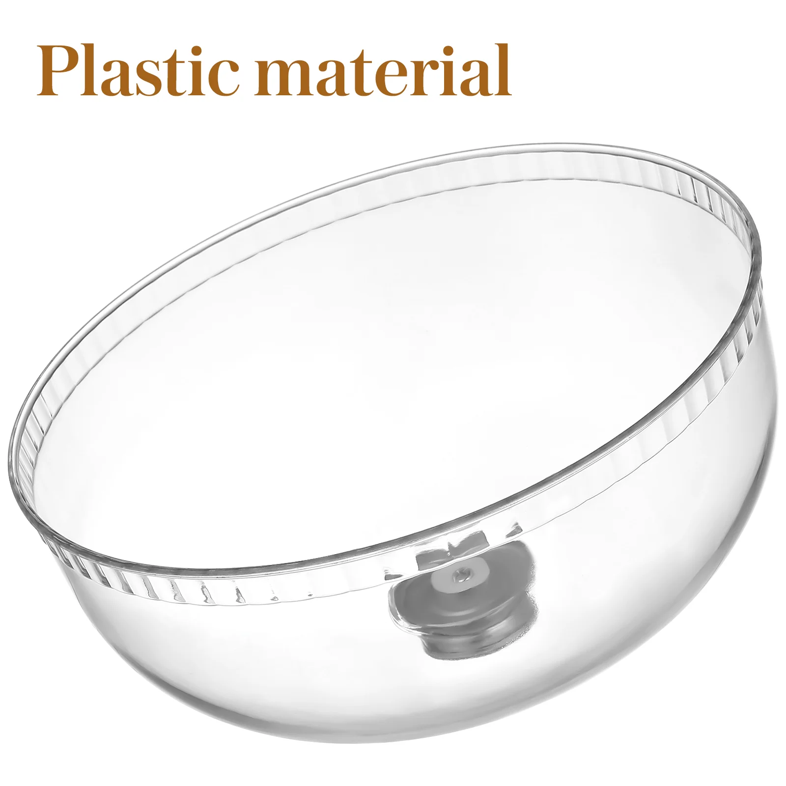 25cm Acrylic Cake Dome Food Cover Snack Lid Stainless Steel Anti Dust Hygienic Household Food Tray Kitchen Barware