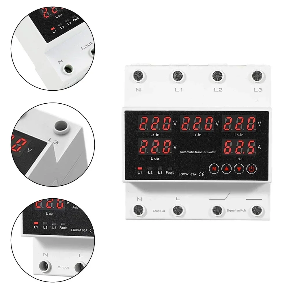 

Home Power Solution Transfer Switch Voltage Protector Over Voltage Protection Real-Time Monitoring Seamless Power Switching