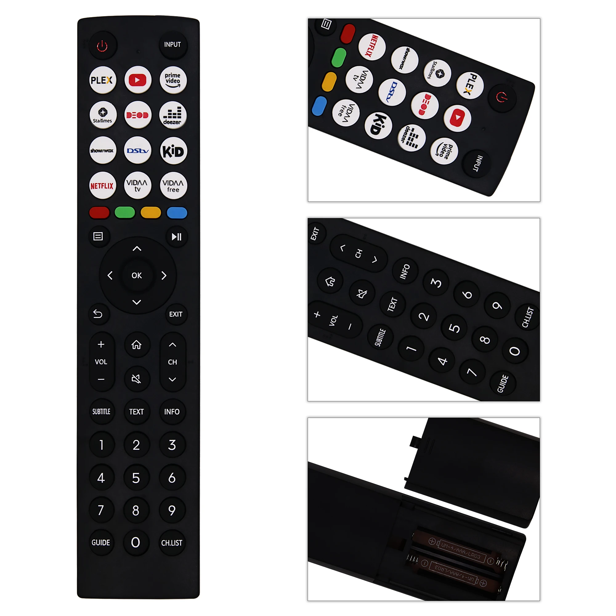 EN2J36H Replace Remote Control Compatible with Hisense 4K ULED LED LCD TV 65U7HQ 55U8HQ 55U8HAU 65U8HQ 75U8HAU 55E7HQ 65U8HAU 50