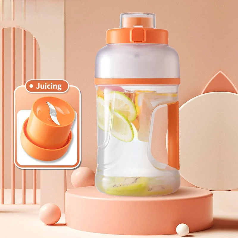 70W Powerful Portable Blender Bottle 1000ML Orange Juicer Mixers Fruit Extractors 2 In 1 Accompanying Cup