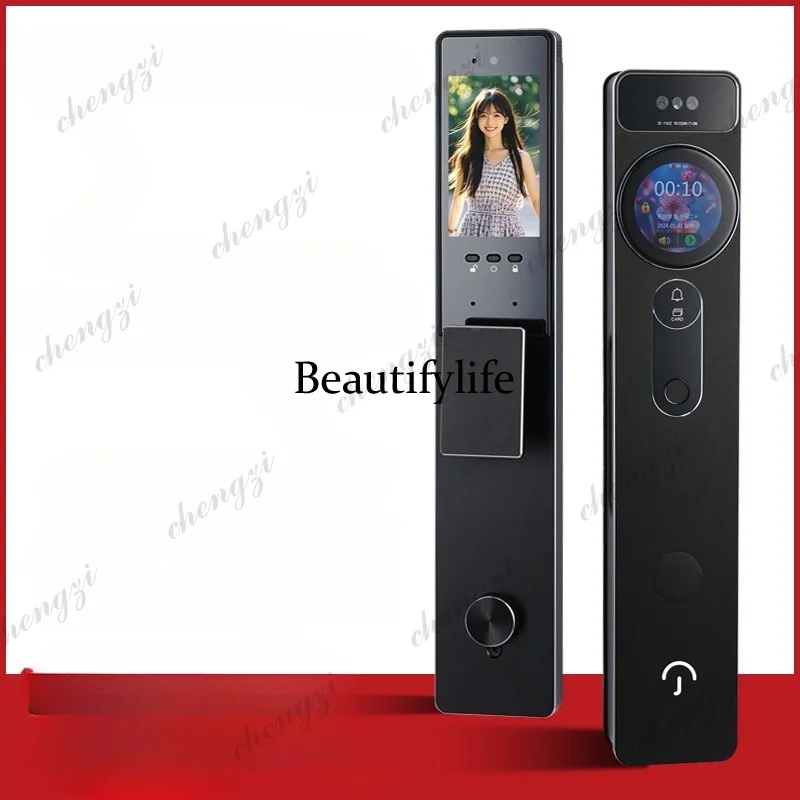 Smart lock Q10 facial recognition, fingerprint password, two-way active video intercom, anti-theft entry door