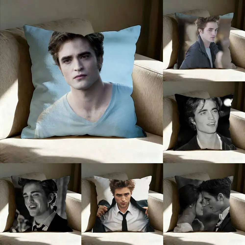 T-Twilight Edward R-Robert P-Pattinson Pillow Case Living Room Sofa Cushion Cover Suitable For Home Bedroom Room Decoration