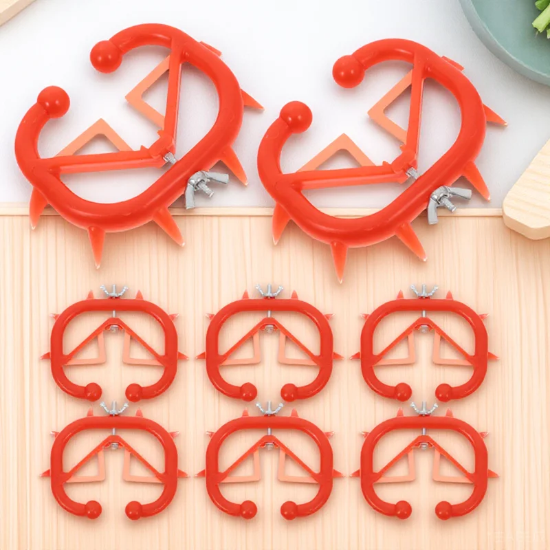 8pcs Cattle Nose Ring Lightweight Durable Bull Cow Weaning Tool Thick Clip Portable Livestock Accessories Sturdy Calf Weaner