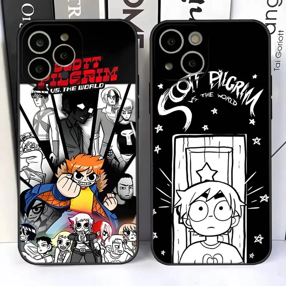 

S-Scott Pilgrim Phone Case For iPhone 17,16,15,14,13,12,11 Plus,Pro,Max,Air,XR,XS,X,7,8 SE,Mini Silicone Soft
