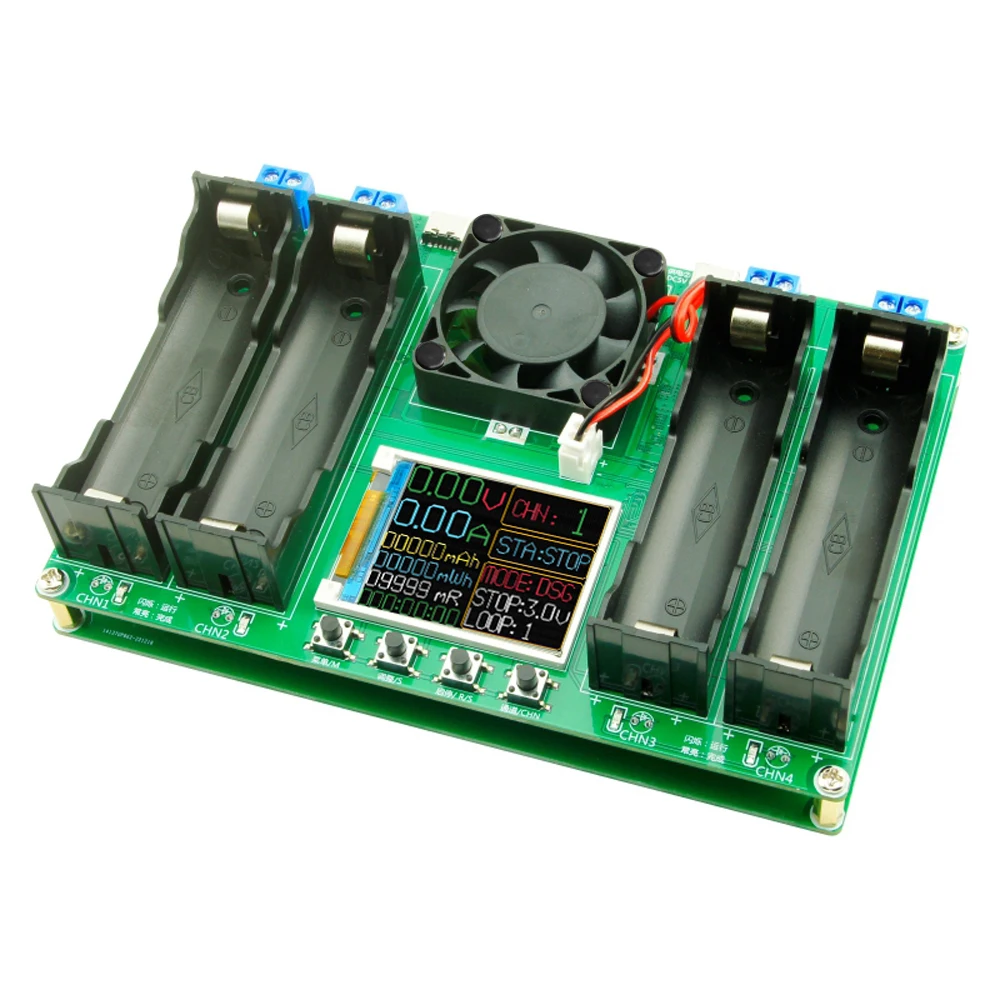 Capaciteitstester voor 18650 lithiumbatterijen MAh MWh Capaciteitsverdeling Interne weerstandsmeetmodule Type-C 18650-batterijtester - afbeelding 1