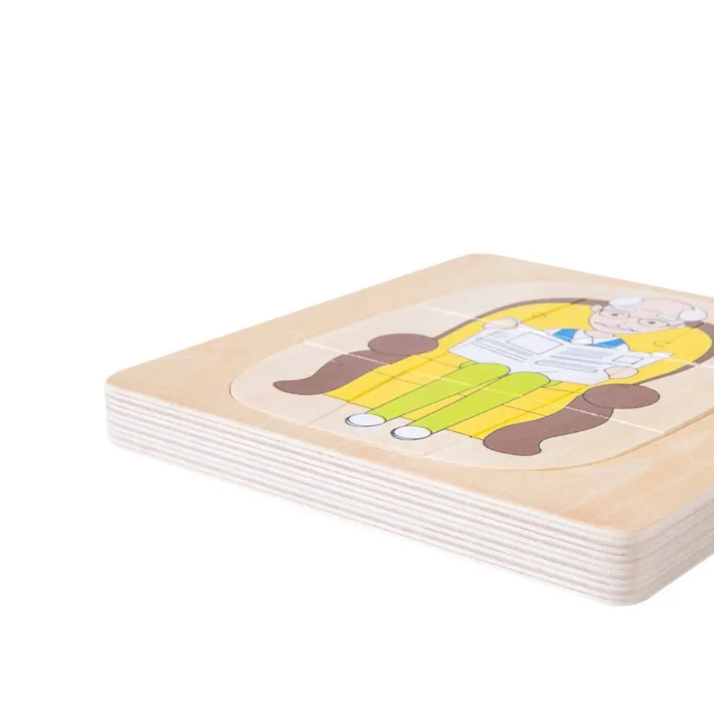 

Matching Life Cycle 3D Puzzle Montessori Animal Plant Life Multi-Layer Jigsaw Logical Thinking Portable Growth Puzzles Wooden