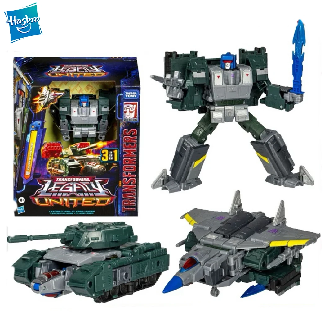 

In Stock Original Hasbro Transformers Legacy United Leader Class Overcharge Anime Action Figure Robot Toy Collection Hobby Gift