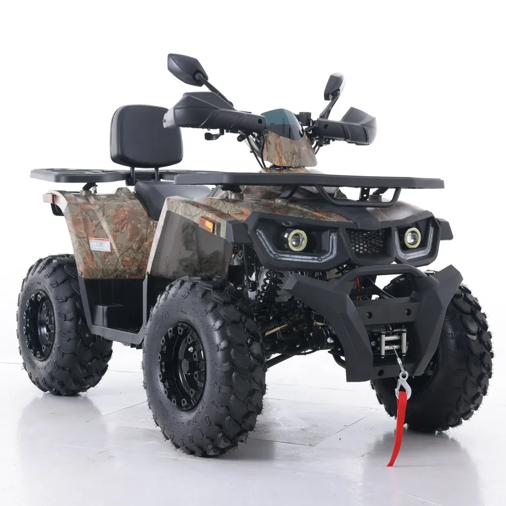 2024 New Cheap Chinese Farm Automatic Chain Driving Cuatrimotos ATV Quad Bike 200cc ATV