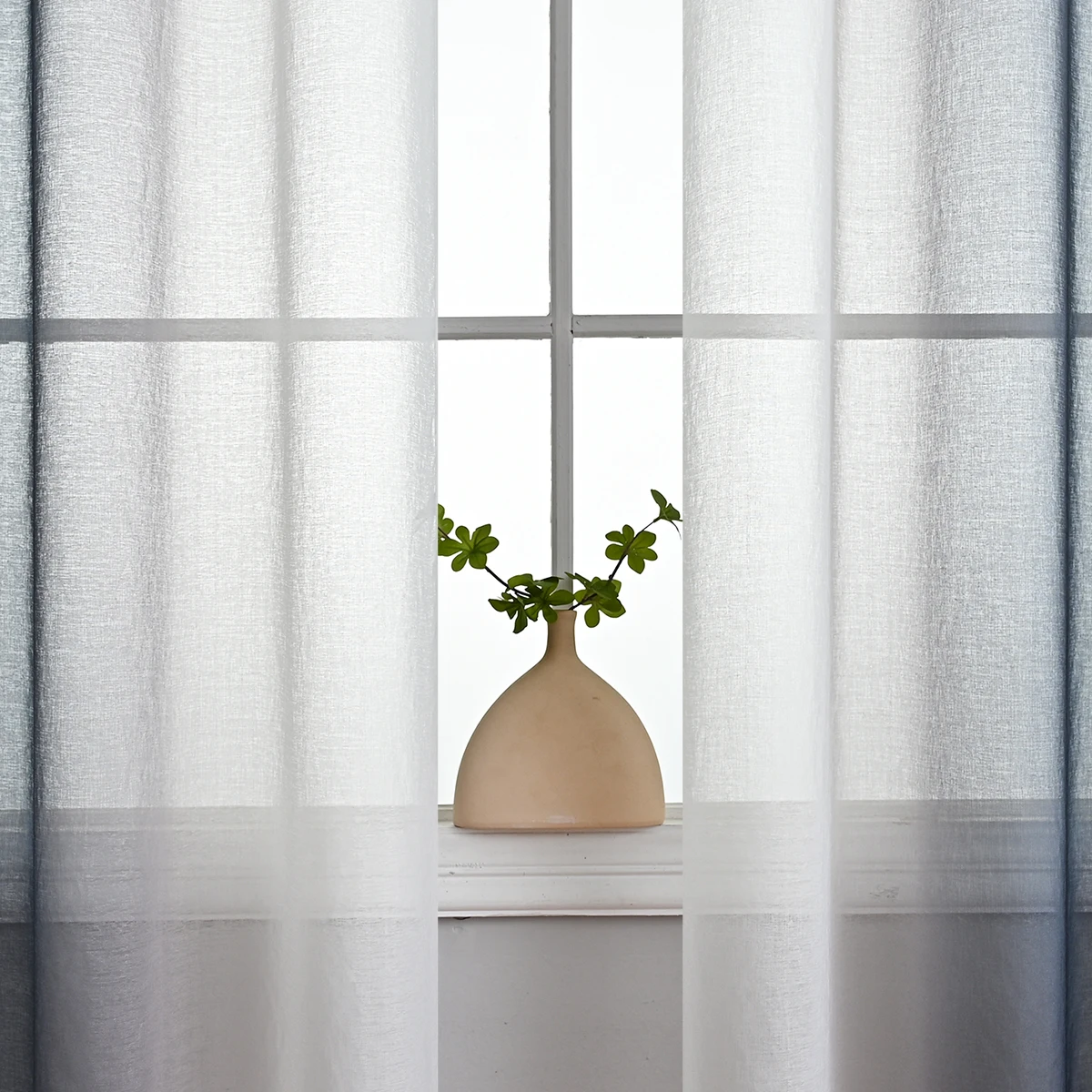2PCS full multi color gradient semi blackout through pole window screen curtains, suitable for living room decoration