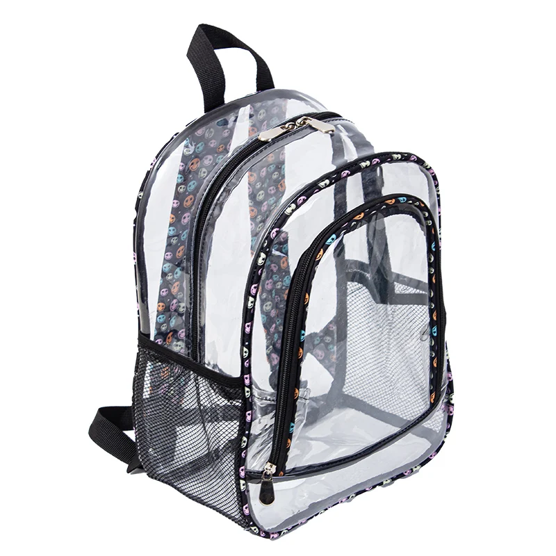 PVC Backpack, Large Capacity Women\'s Backpack, Children\'s Backpack Organizer Bag, Transparent Bag, Waterproof and Stain Resistan