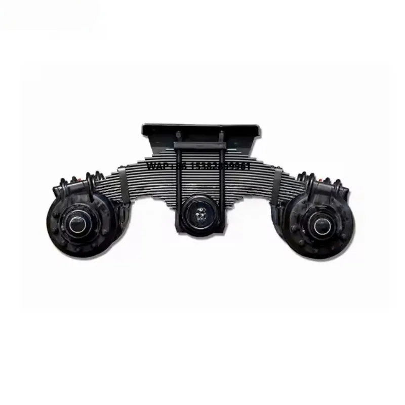 Trailer Truck Parts Axle Tandem Suspension 32T 28T 24T Disc Drum Wheel Bogie Suspension with Axles