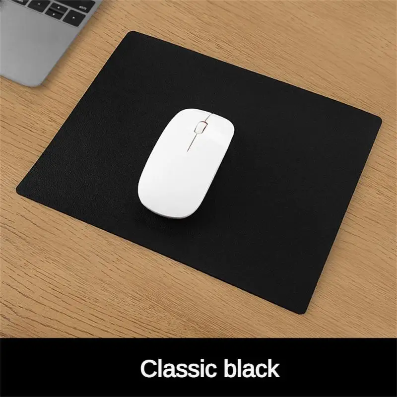 Leather Mouse Pad Non-slip Solid Color Laptop Desk Pad Game Small Mouse Pad