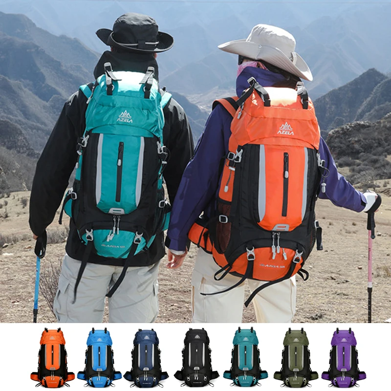 

60L Mountaineering Bag, Outdoor Sports Hiking Camping Trip, Waterproof And Wear-Resistant Large Capacity Backpack,B425