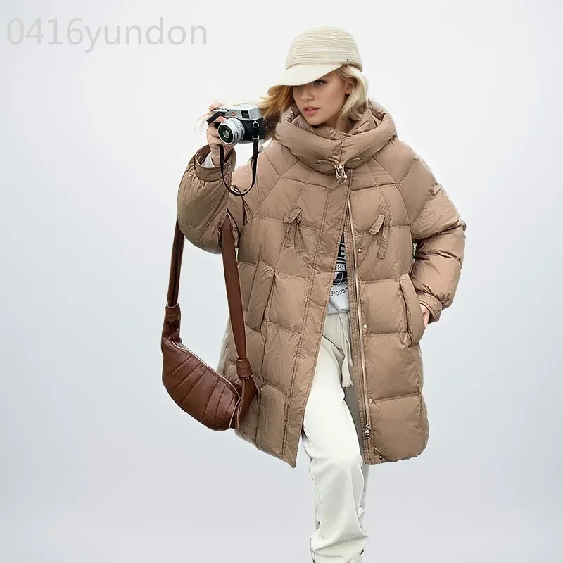 

2024 New Short Winter Jacket Women Warm Hooded Down Cotton Parkas Female Casual Loose Outwear Korean Cotton-Padded Coat Clothes