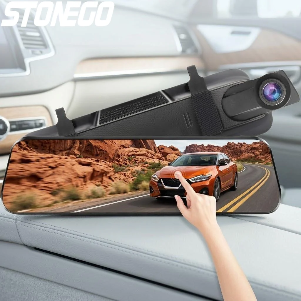 4K WiFi Touch Screen Car DVR Dual Front Rear Cameras Streaming Media 24H Parking Monitor Auto Dash Cam Recorder