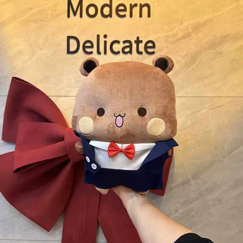 

Yier Bubu Plush Bear Doll Wedding Suit Style Cute Cartoon Expression Pillow Ornament Romantic Couple Wedding Gift For Newlyweds