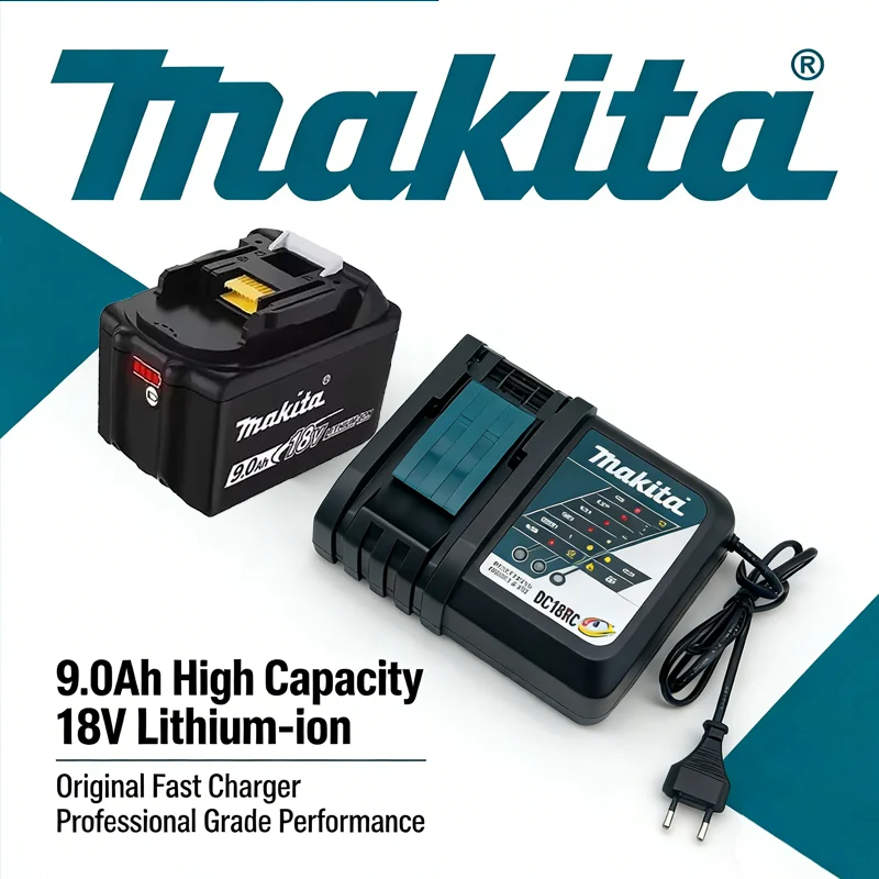 

Makita BL1850 18V 9000mAh/6000mAh Original Lithium Battery for BL1830 BL1860 BL1850B, High Power for 18V Wireless Angle Grinder