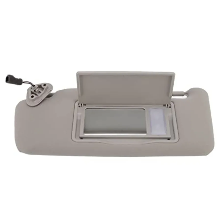 

Left Driver Side Sun Visor Assembly Gray with Mirror Anti Glare Compatible with 2005-2009 OE: 92011AG55AOR
