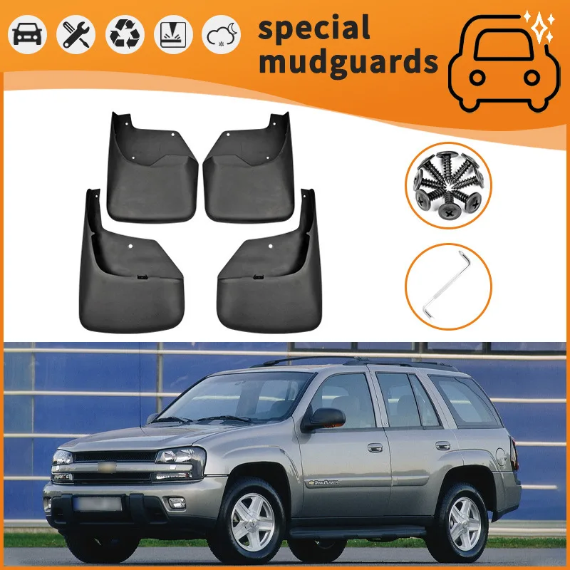 

For the 02-20 Chevrolet Trailblazer SSR Mudguards Fender Mudflaps Front Rear Flares Splash Guards Cover Car Accessorie