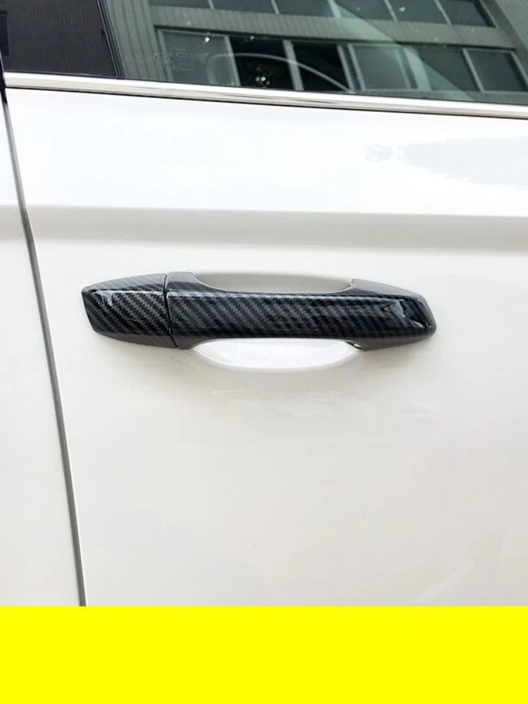 For Volkswagen VW GOLF 7 MK7 2013 2014 2015 2016 2017 2018 Carbon Fiber Chrome Car Door Handle Cover Trim Sticker  Accessories