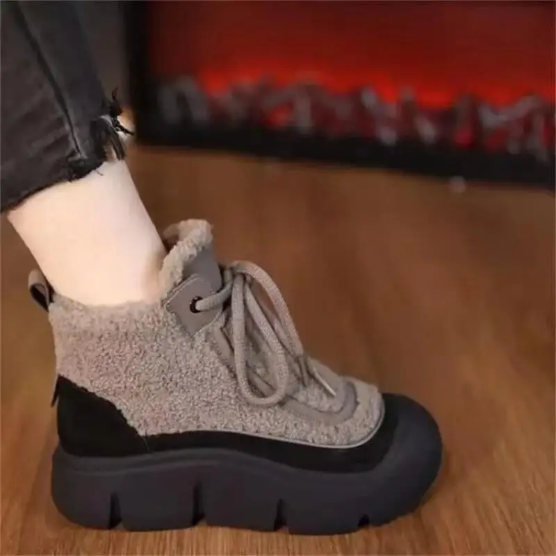 

Kawaii Casual Shoe Fashion Childrens Shoe Womens Winter Cotton Shoes Warm Fleece Lined Soft Sole Lightweight Breathable Snow