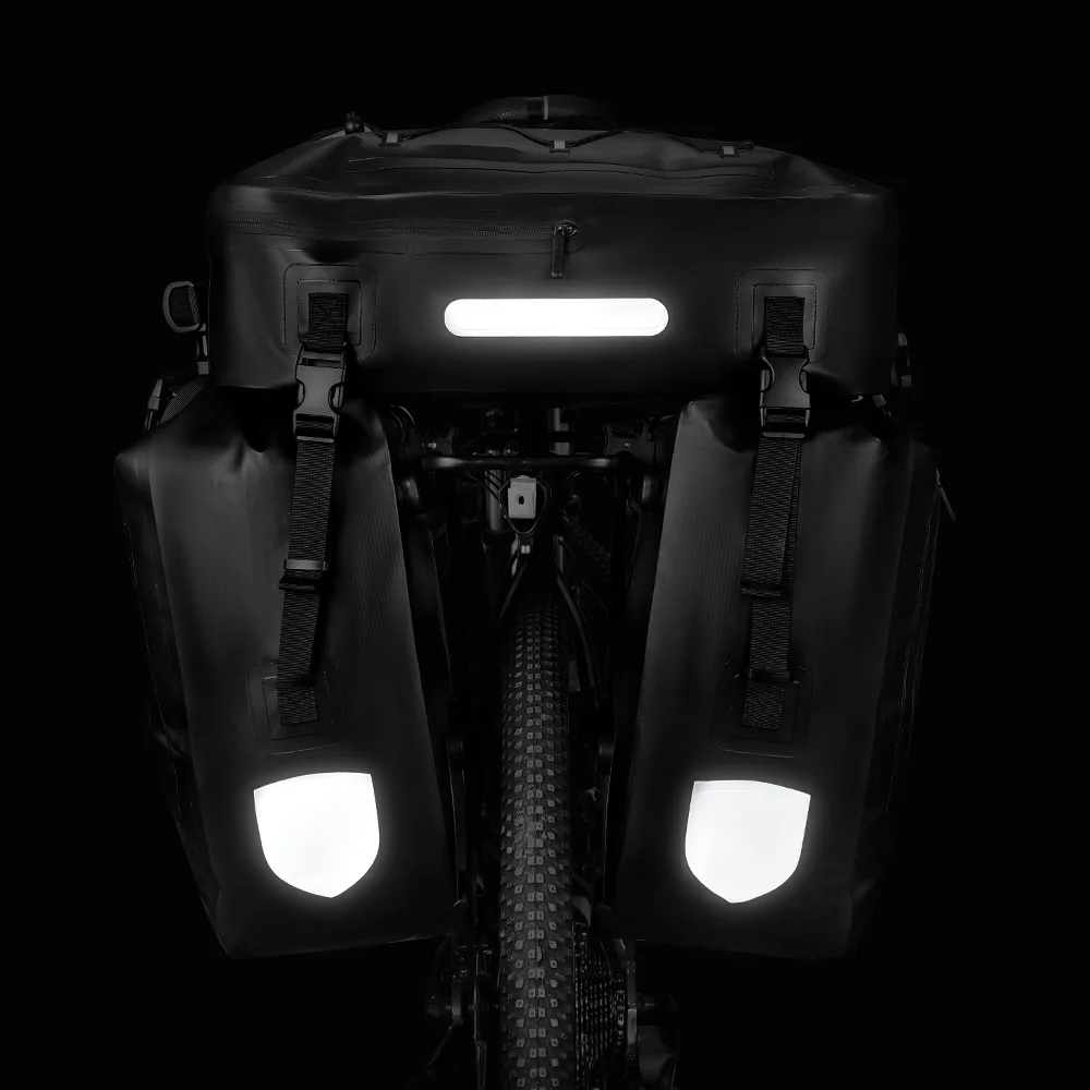 NEWBOLER Fahrradtasche 3 in 1 Fahrradtasche 74L Große Kapazität Wasserdichte Fahrradtasche Fahrrad-Gepäckträgertasche Fahrrad-Gepäcktasche – Detail 9