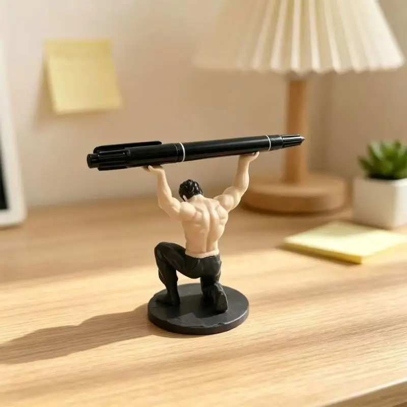 31BA 3D Printed Sculptural Figure Pen Stand Desk Pen Stand Organiser for Office Desk Storage, Study Table Styling, Home