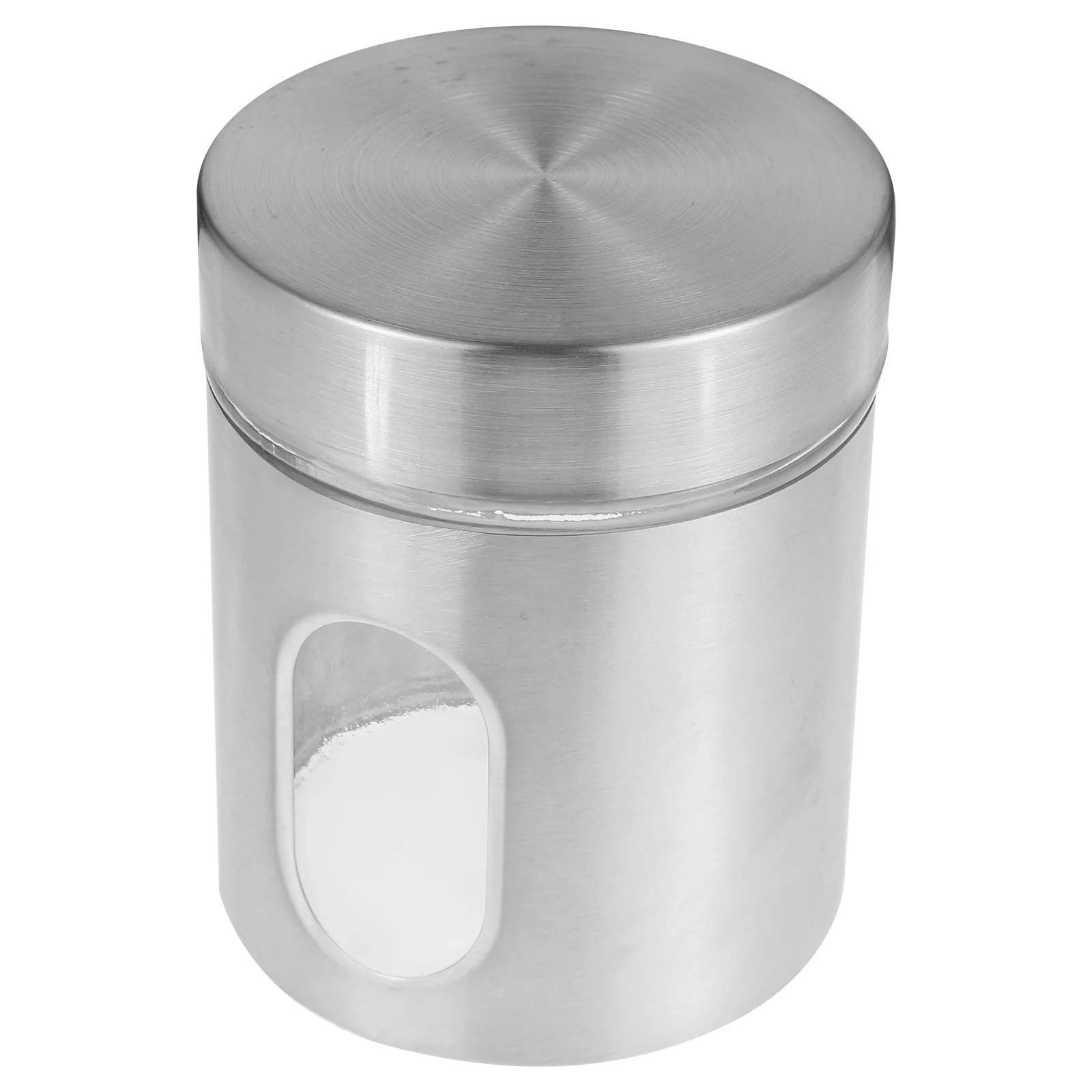 

Stainless Steel Storage Tank Cookie Jar Tea Dry Food Sealed Container Glass Sundries